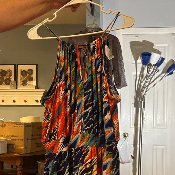 Bisou Bisou Multicolor Zigzag Maxi Dress - Picture 5 of 16